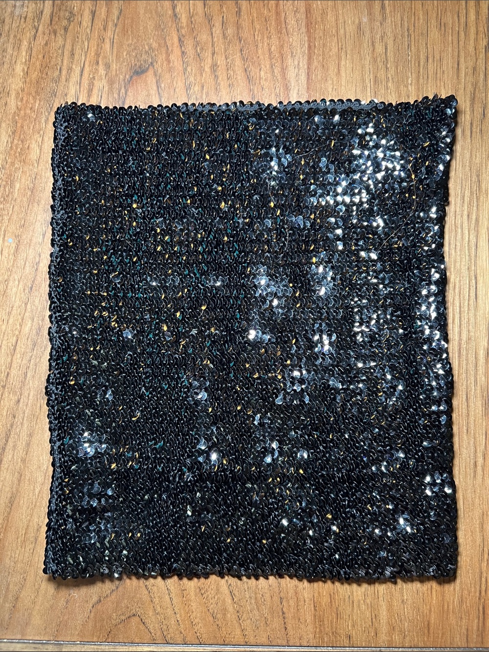 Black Sequin Knit Women’s Tube Top